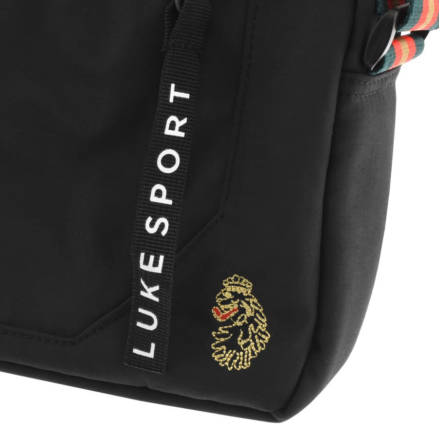 Alternative Image for ProductLuke 1977 Wharf Black Tape Cross Body Bag Black3